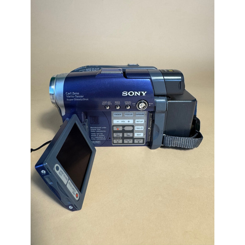 Sony Handycam DCR-DVD101 Camcorder - (Blue) | Cracked Screen