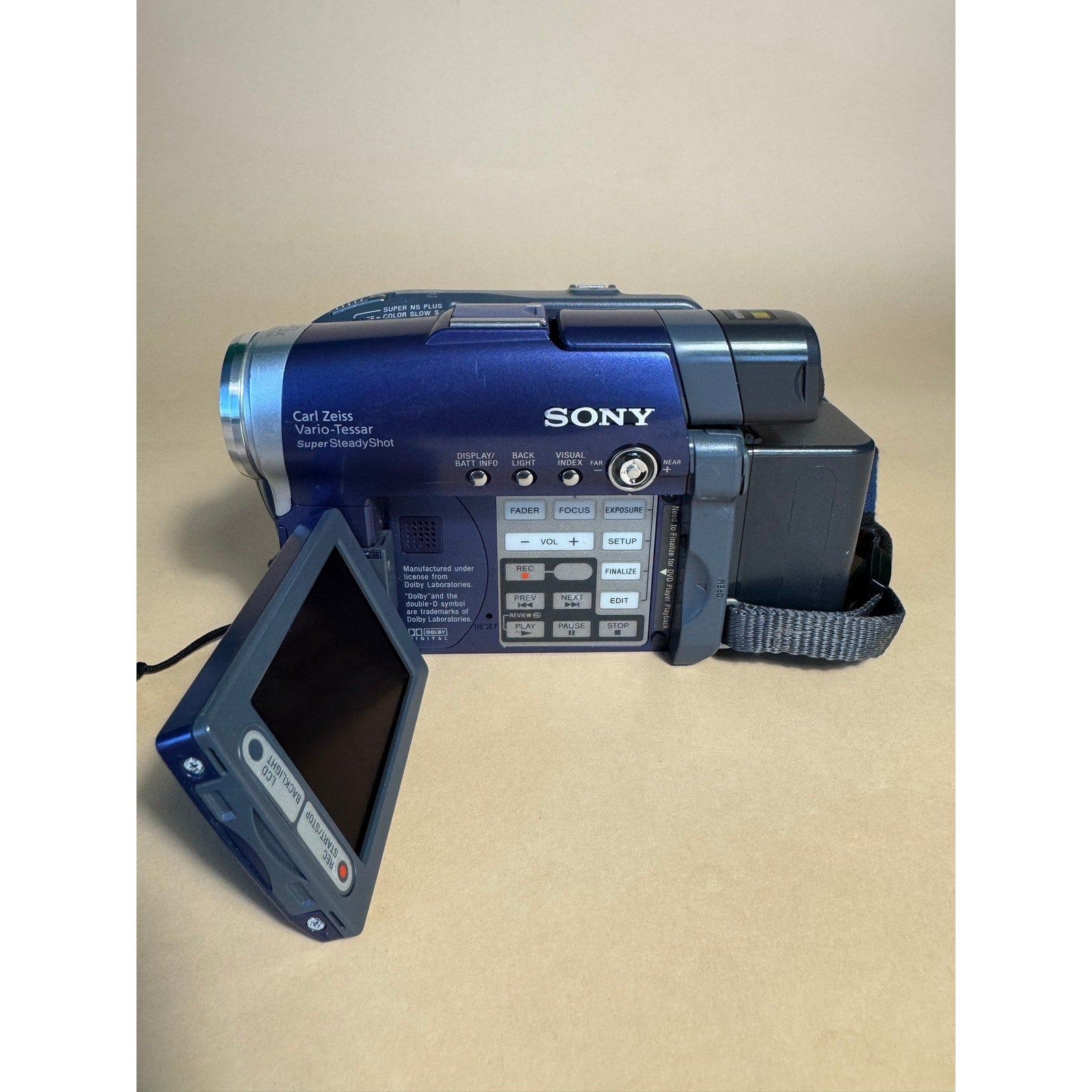 Sony Handycam DCR-DVD101 Camcorder - (Blue) | Cracked Screen
