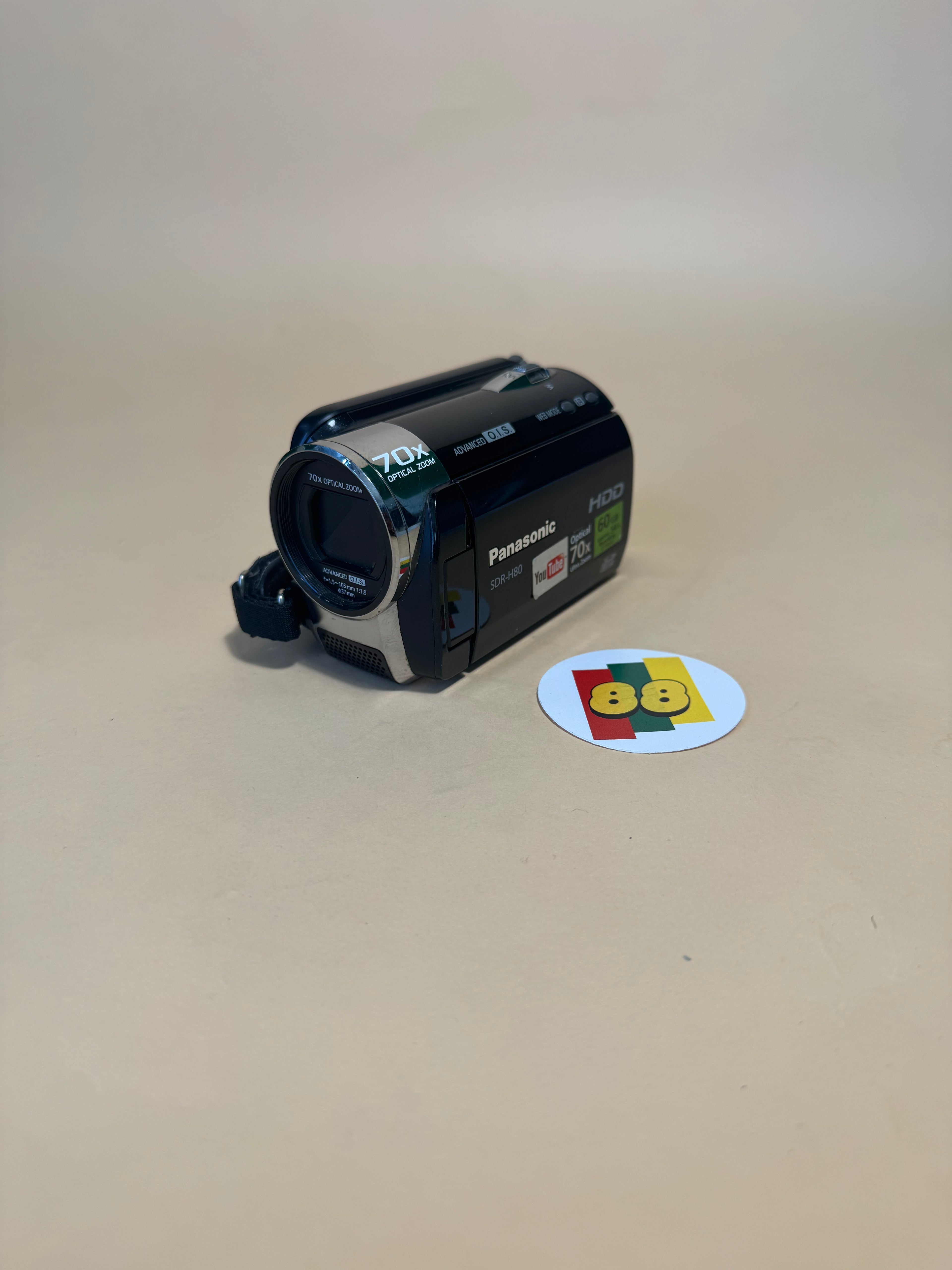 Panasonic SDR-H80P SD/Hard Disk Video Camera (Black)