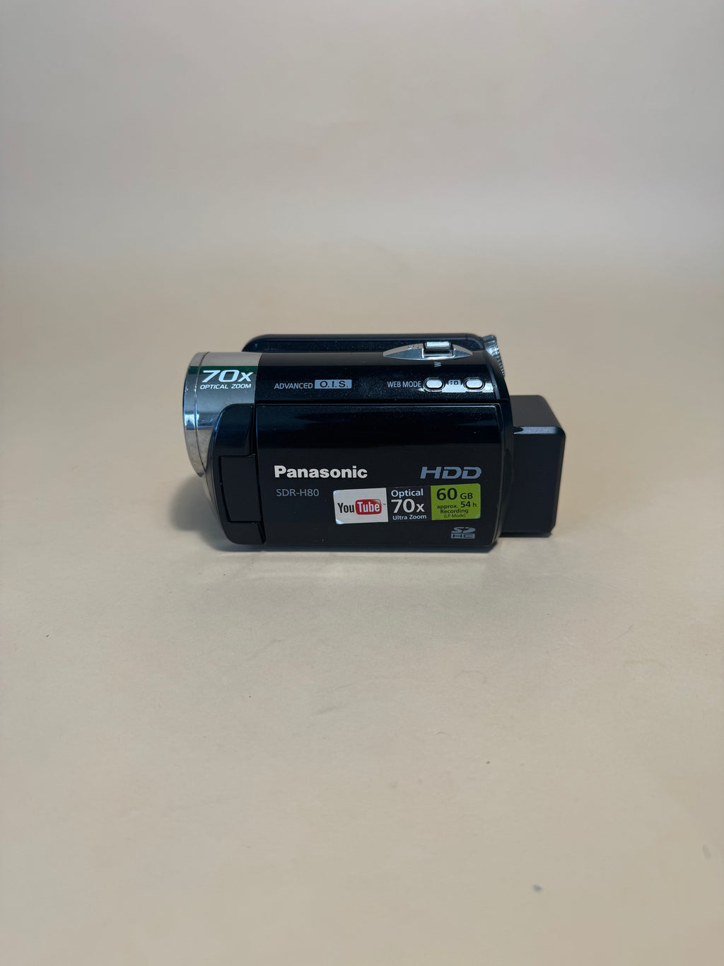 Panasonic SDR-H80P SD/Hard Disk Video Camera (Black)