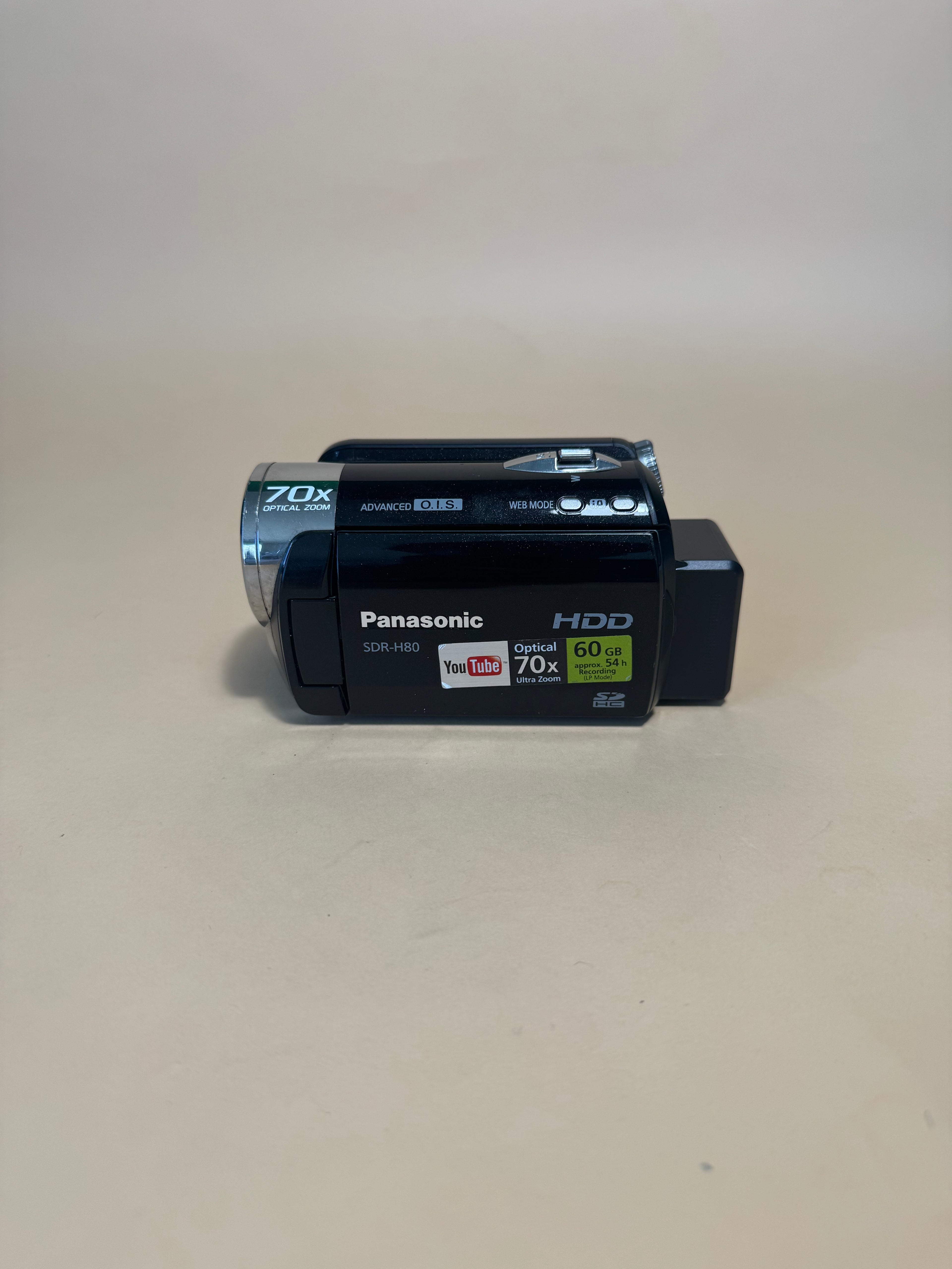 Panasonic SDR-H80P SD/Hard Disk Video Camera (Black)